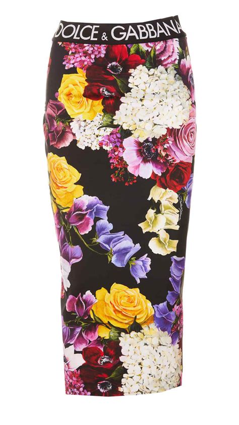 dolce and gabbana hydrangea skirt
